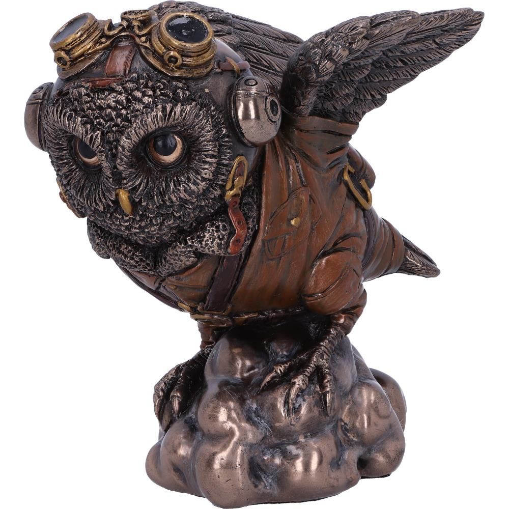 Learning to Fly 10.5cm Bronze Learning to Fly Steampunk Owl Figurine