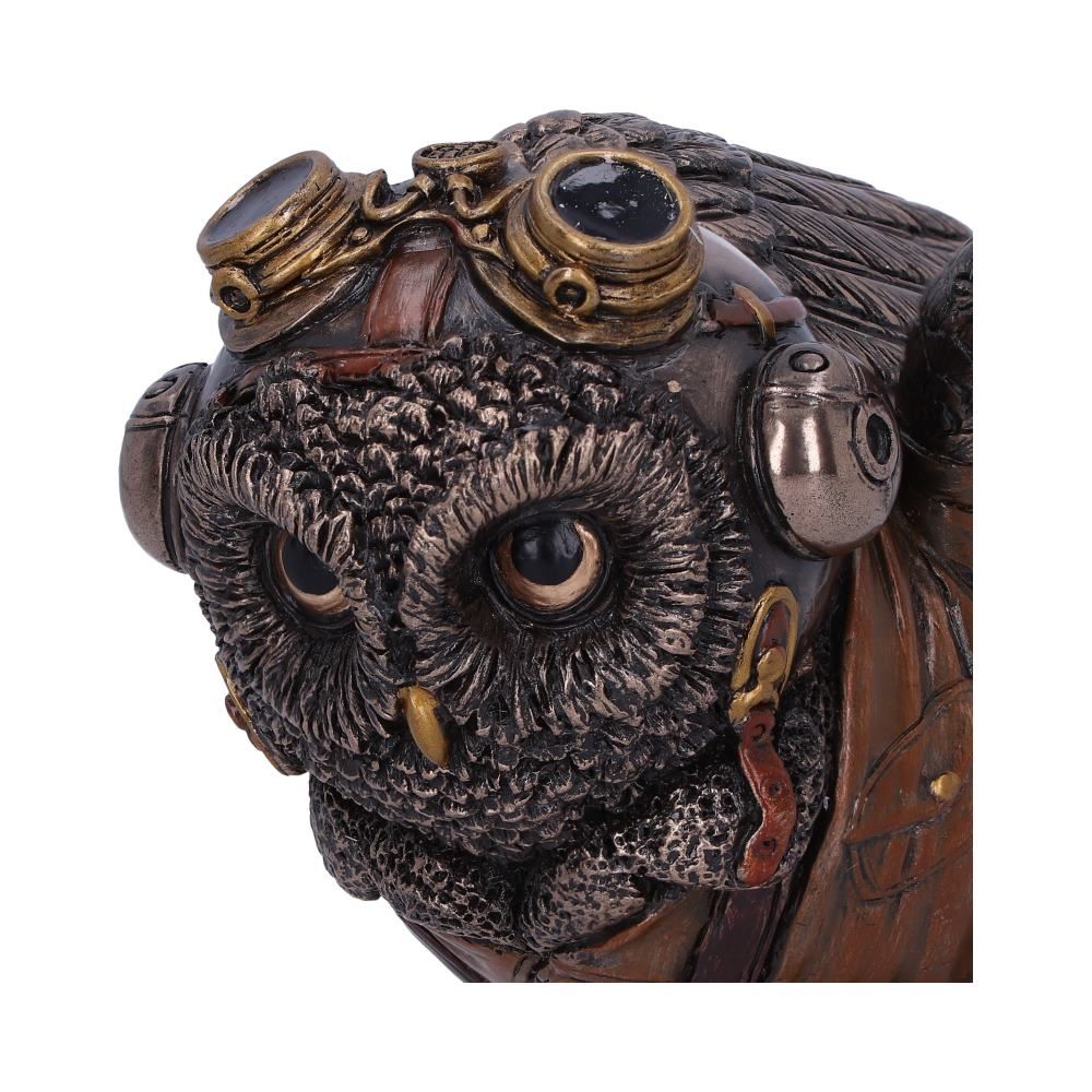 Learning to Fly 10.5cm Bronze Learning to Fly Steampunk Owl Figurine