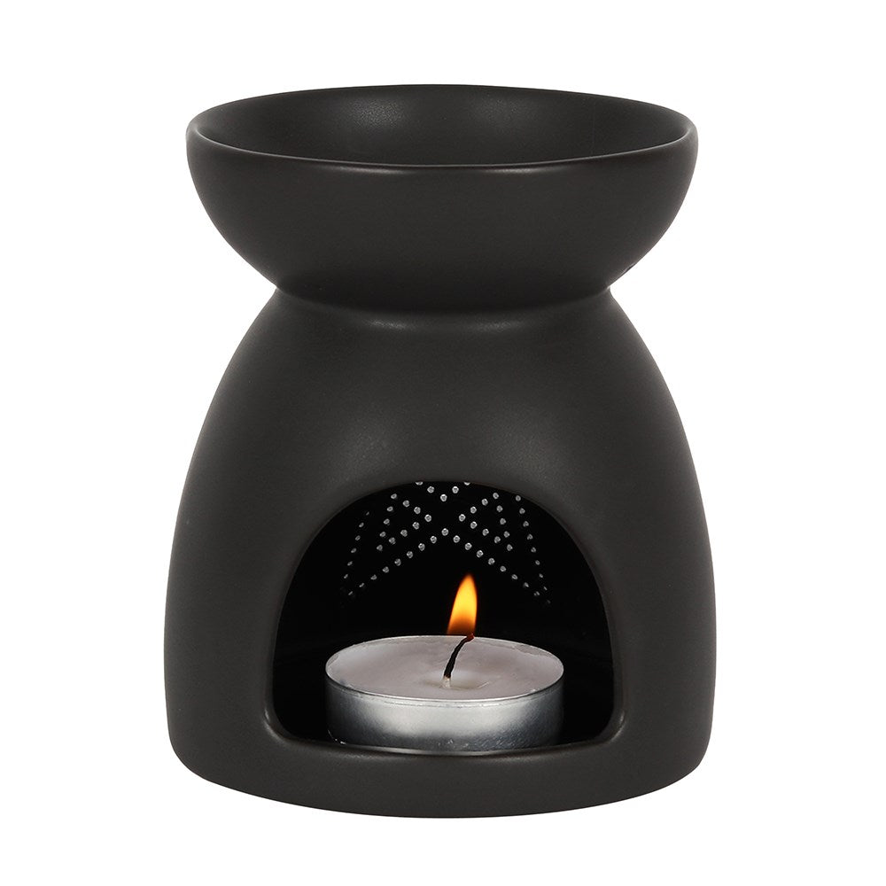 BLACK PENTAGRAM CUT OUT OIL BURNER