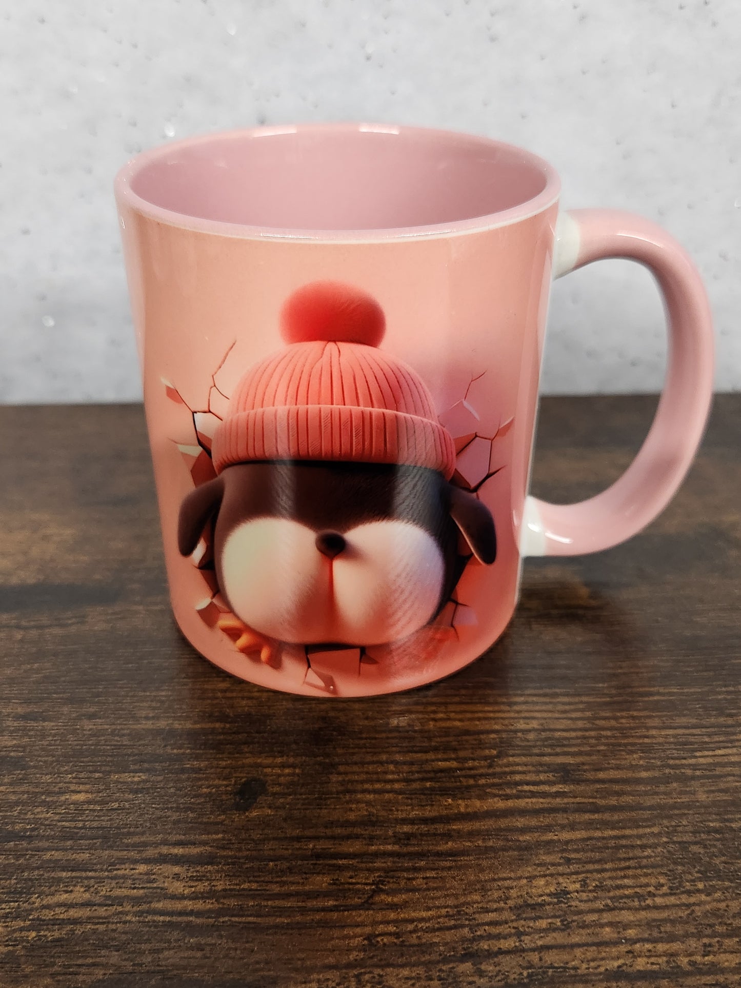 A cute, cheeky penguin mug