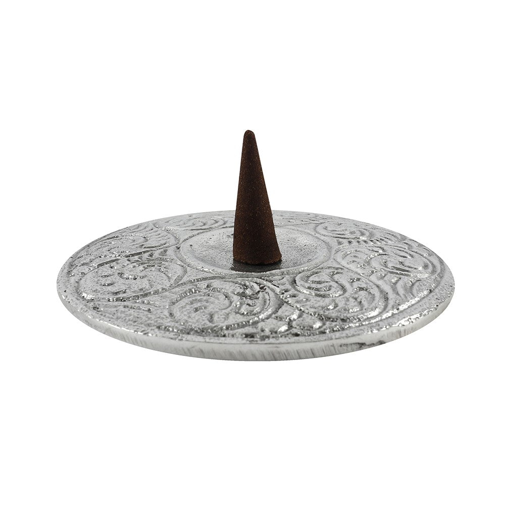 10CM SILVER COLOURED PENTAGRAM INCENSE HOLDER