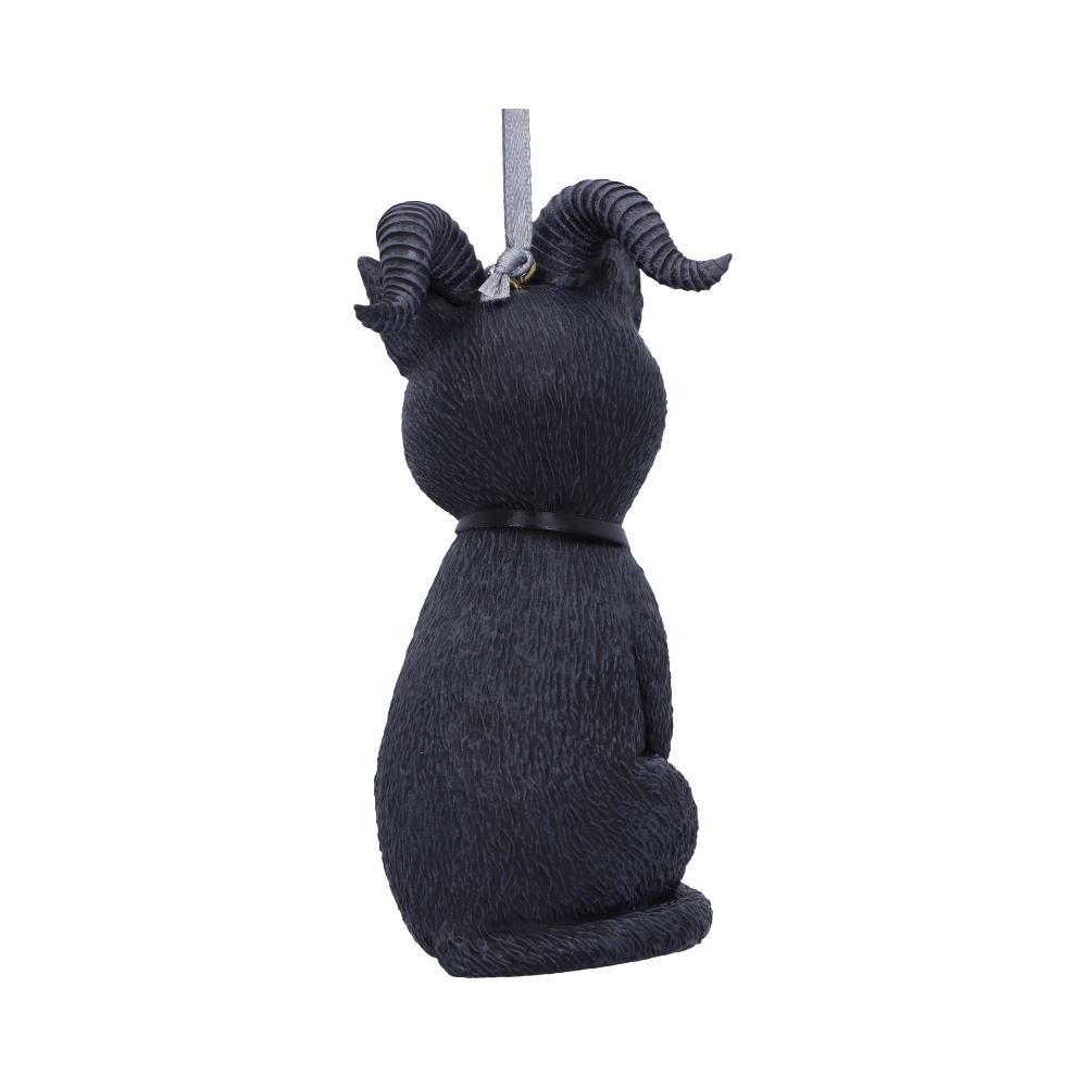 Pawzuph Hanging Ornament 10cm Pawzuph Black Horned Cat Hanging Decorative Ornament 10cm by Nemesis Now