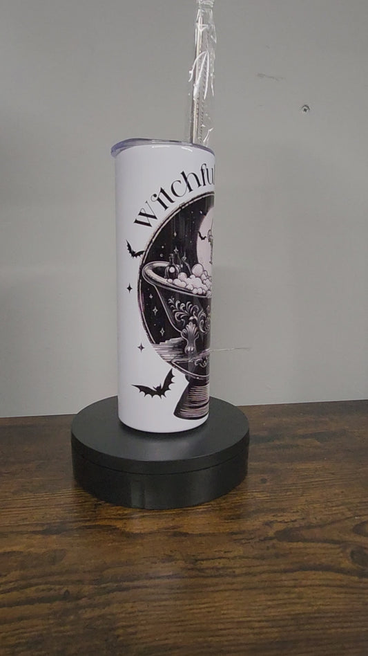 A Beautiful Witchful Thinking Tumbler - Perfect for Your Drinks - Bottle, Drinkware