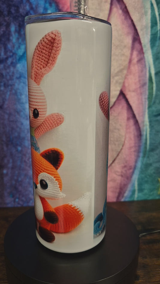 Crotchet Animals 20oz Tumbler - delightful gift