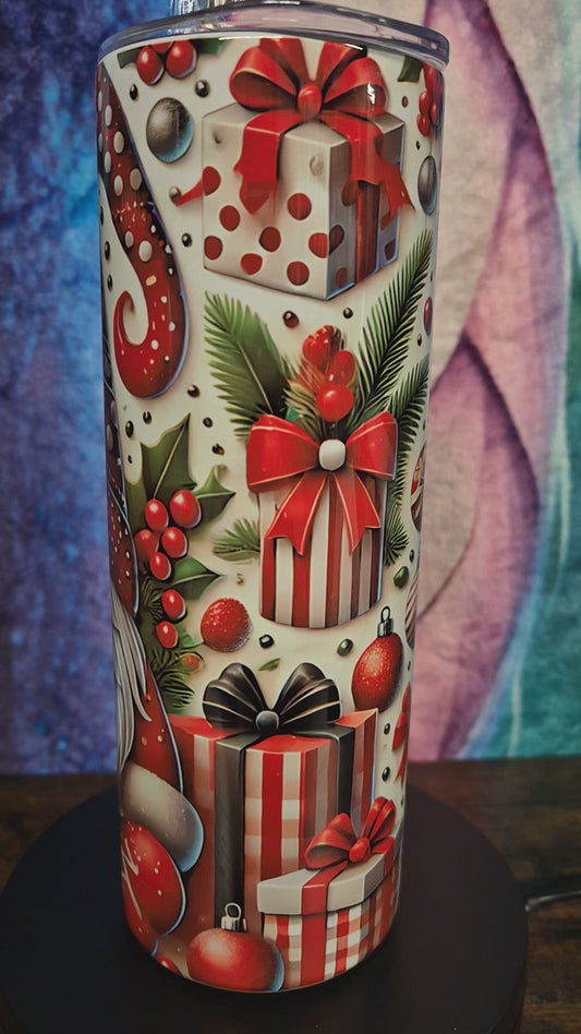 Christmas Gonk Tumbler, Christmas Gnome 20oz Tumbler - lovely gift idea for the festive season