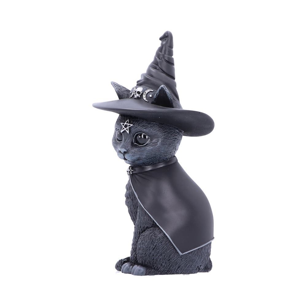 Purrah 13.5cm Purrah Witches Hat Occult Cat Figurine