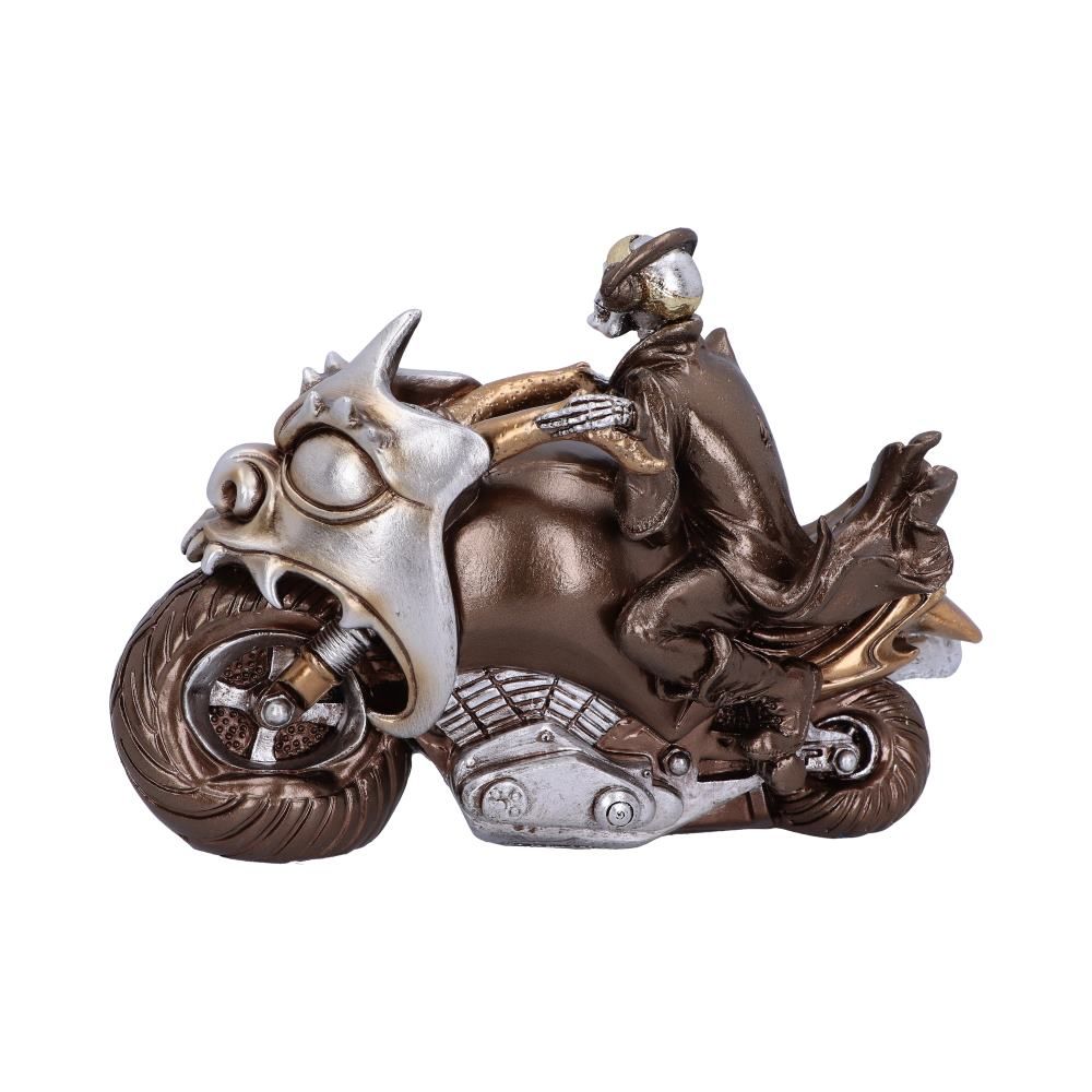 Rebel Rider Bronze 19cm Rebel Rider Bronze Skeleton Biker Figurine 19cm