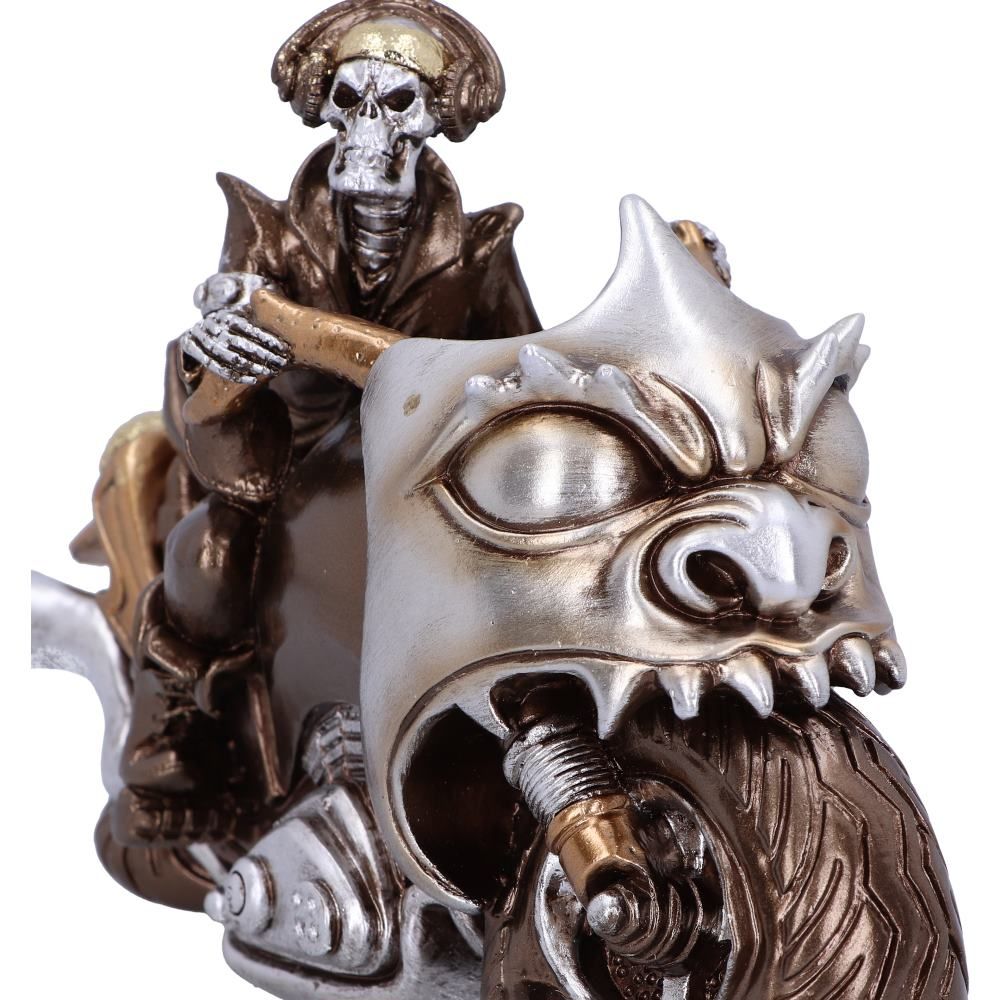 Rebel Rider Bronze 19cm Rebel Rider Bronze Skeleton Biker Figurine 19cm