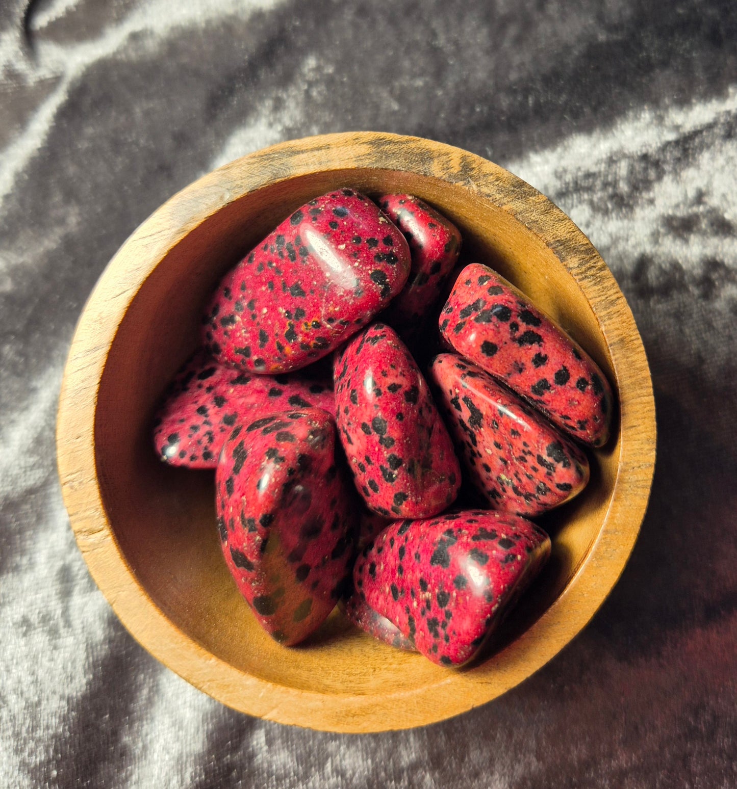 Choice Of Tumble Stones you will receive two From Starry Jasper, Red Dalmatian Jasper,  Unakite,  Brown Banded Agate,  Silver Leaf Jasper &  Garnet