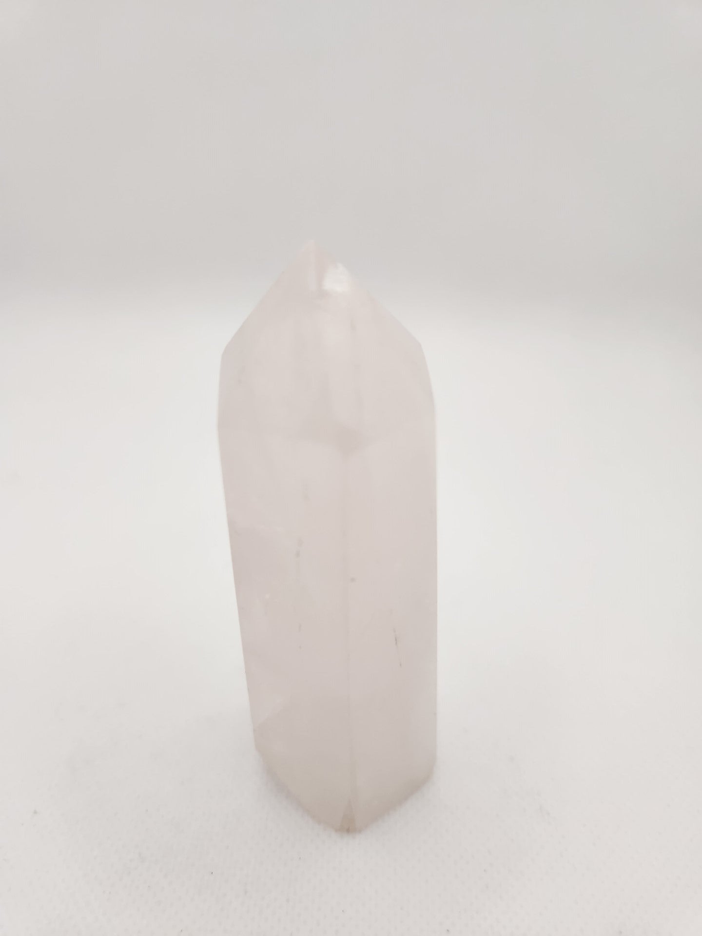 Pale Rose Quartz Crystal Tower / Point - choice of 2