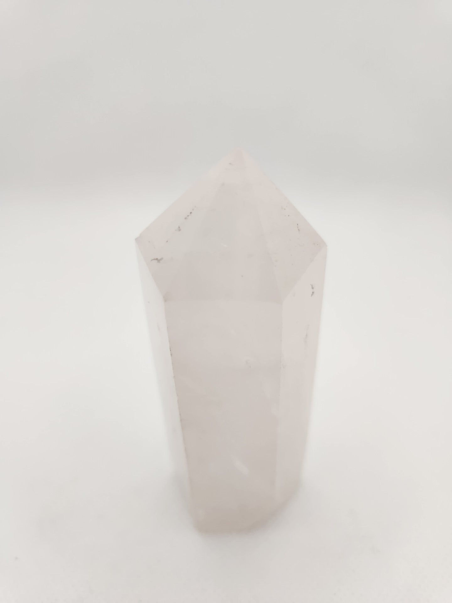 Pale Rose Quartz Crystal Tower / Point - choice of 2