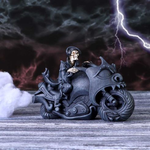 Rebel Rider 19cm Rebel Rider Skeleton Biker Figurine 19cm