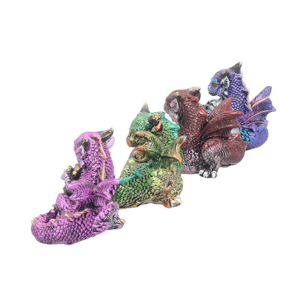 Dragon's Reward (Set of 4) 5.5cm Dragon's Reward Set of Four Dragon Figurines 5.5cm