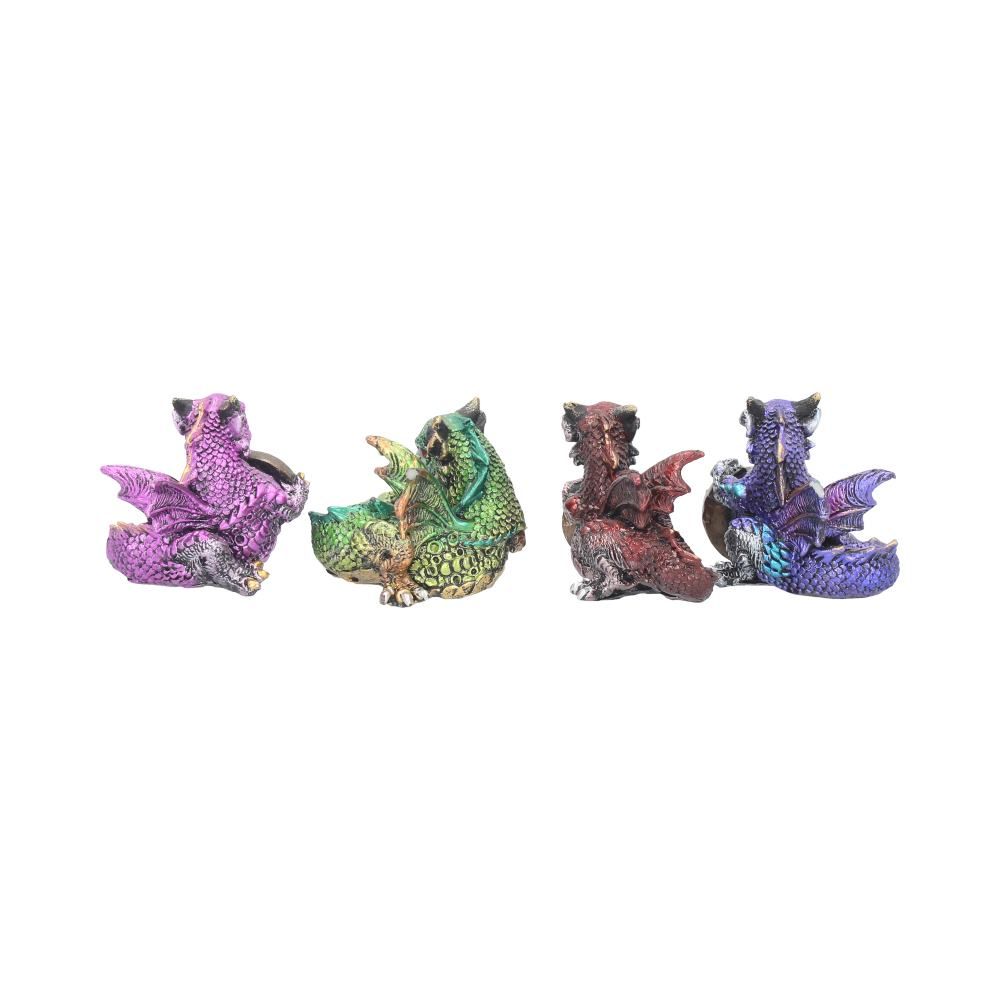 Dragon's Reward (Set of 4) 5.5cm Dragon's Reward Set of Four Dragon Figurines 5.5cm