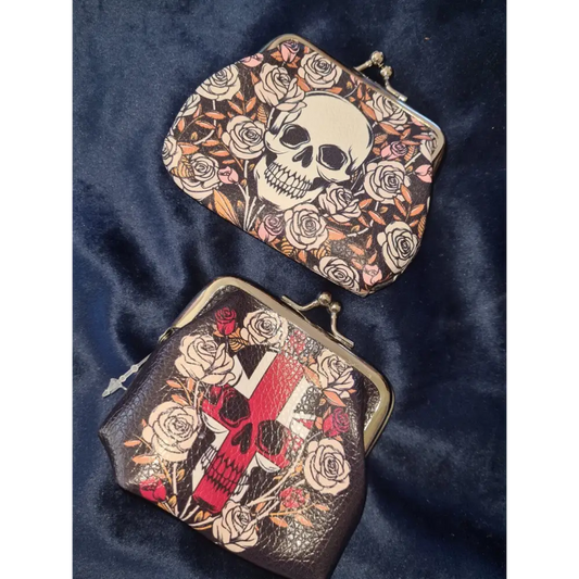 Skulls and Roses Tic Tac Purse