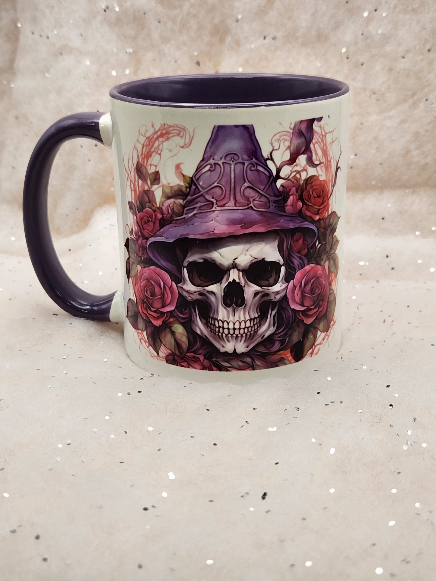 Skull with Hat Mug , steampunk style, choice of 2