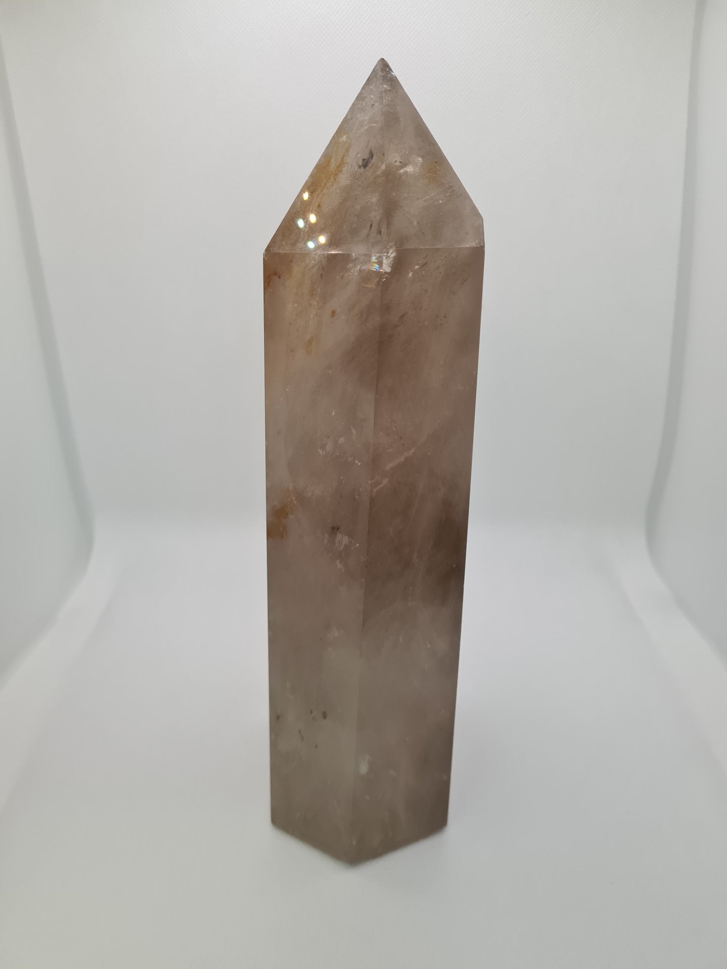 Lovely Large Smoky Quartz Crystal Tower, Large Smoky Quartz Crystal Point, Statement piece 2614 grammes