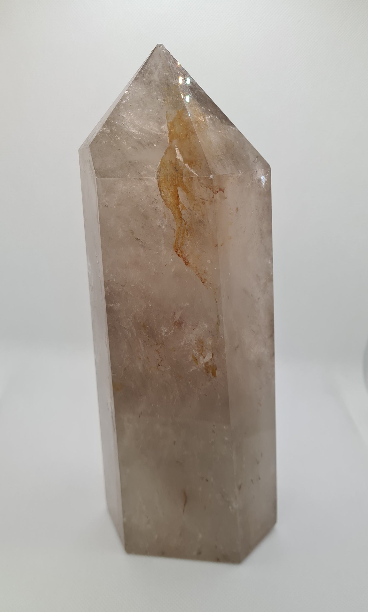 Lovely Large Smoky Quartz Crystal Tower, Large Smoky Quartz Crystal Point, Statement piece 2614 grammes