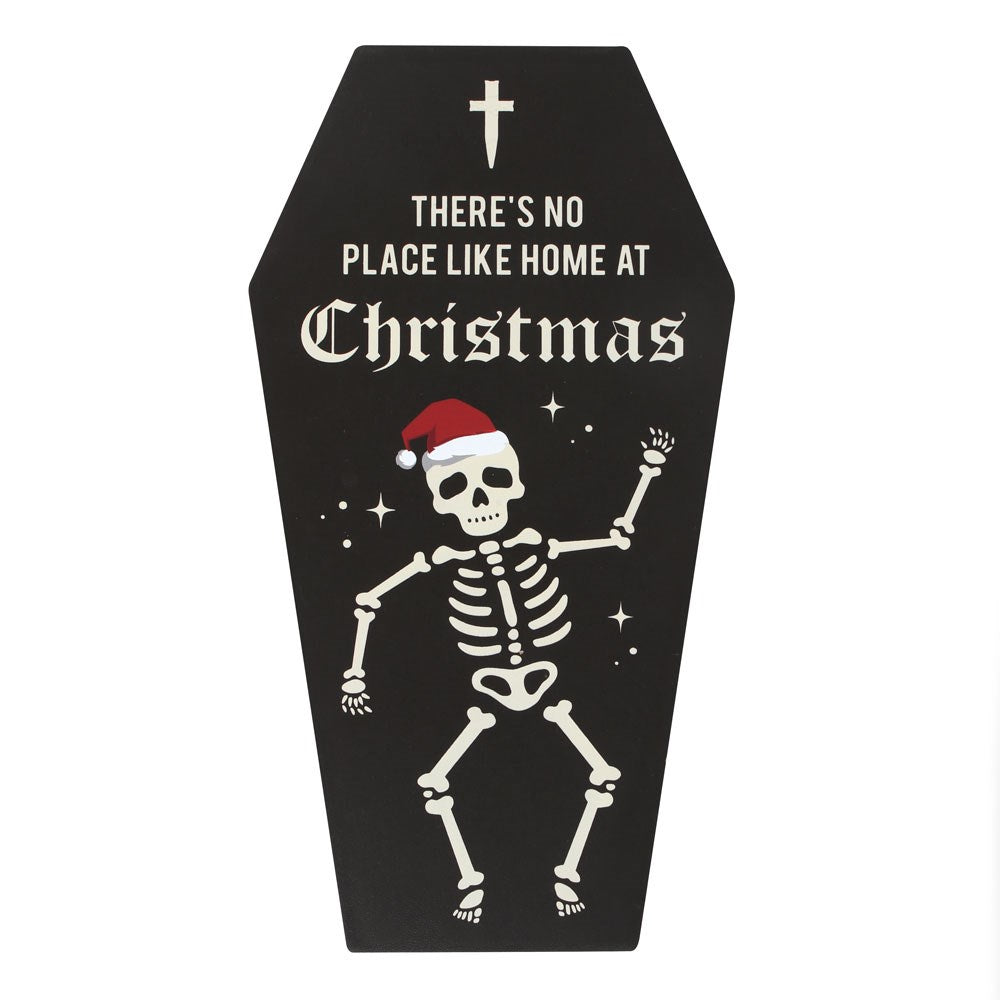 NO PLACE LIKE HOME COFFIN PLAQUE