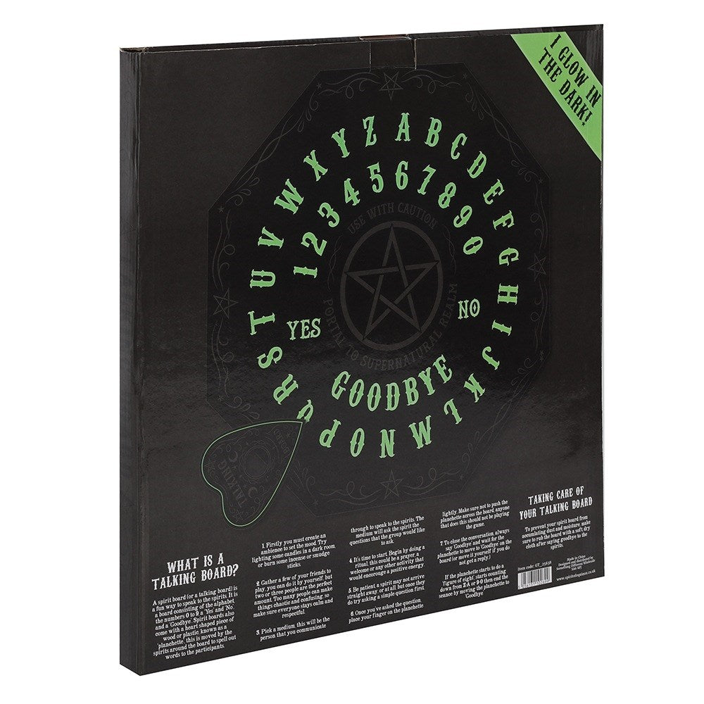 GLOW IN THE DARK OCTAGON SPIRIT BOARD