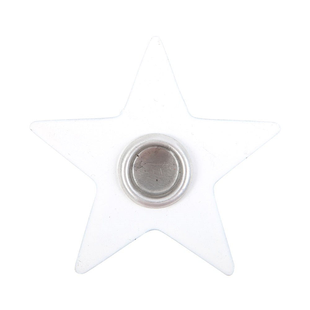 WHITE STAR SPELL CANDLE HOLDER