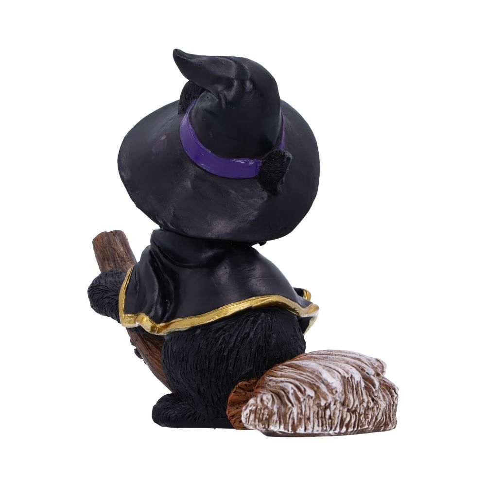 Tabitha 11cm Tabitha Small Witches Familiar Black Cat and Broomstick Figurine by NEMESIS NOW