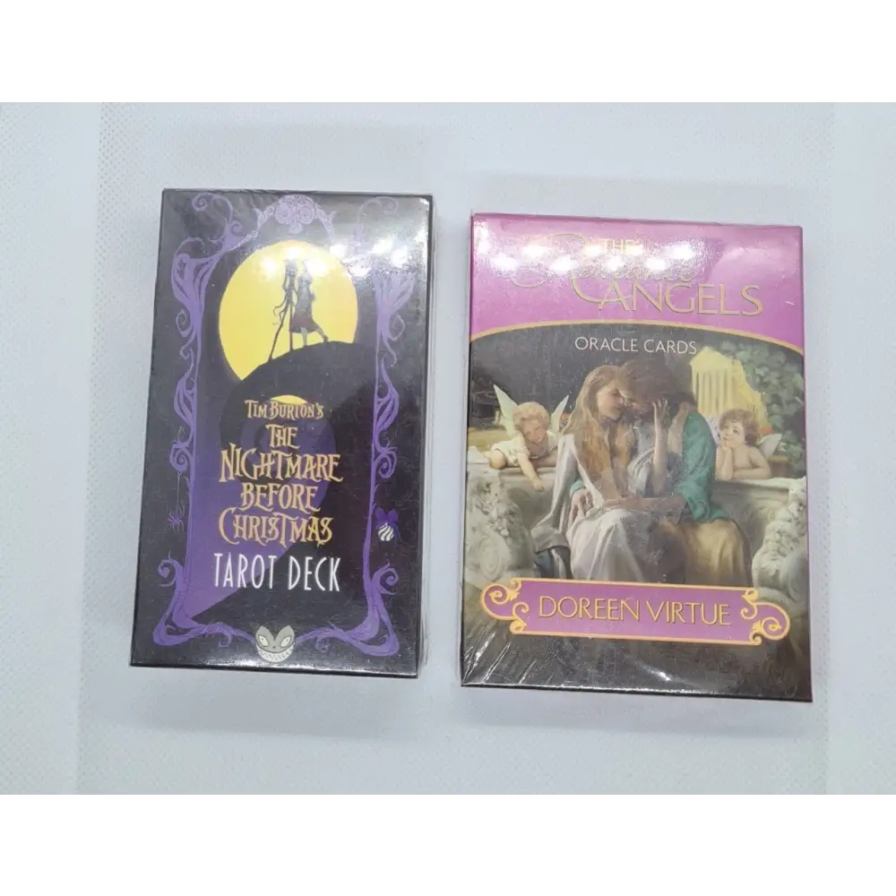 The Nightmare Before Christmas Tarot Deck & The Romance Angels Oracle Cards by Doreen Virtue