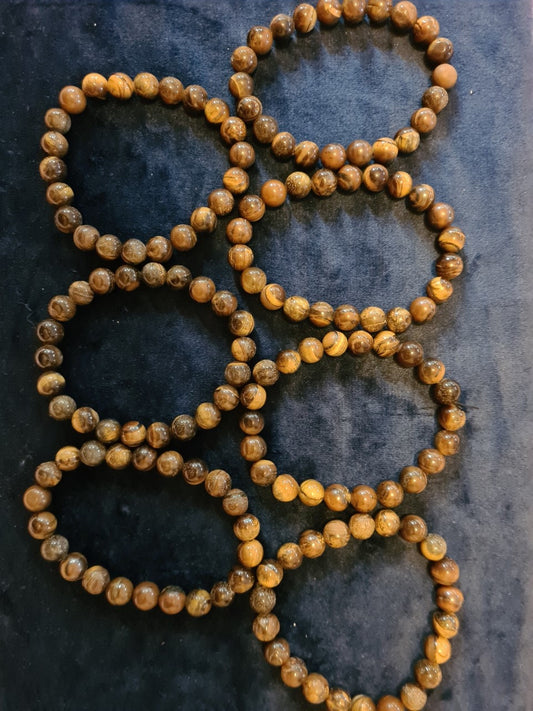 Tiger’s Eye Beaded 8 mm Gemstone bracelet