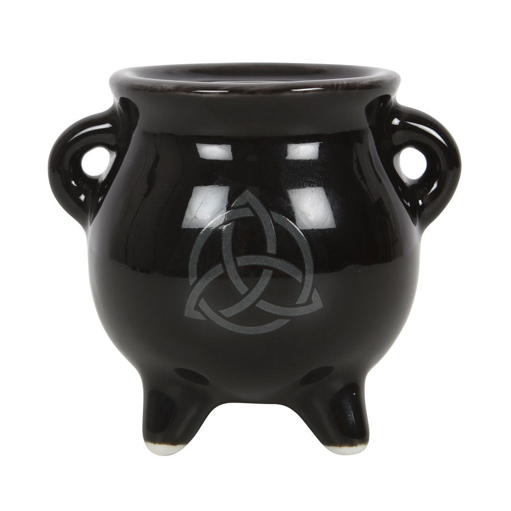 TRIQUETRA CAULDRON CERAMIC INCENSE or Cone  HOLDER