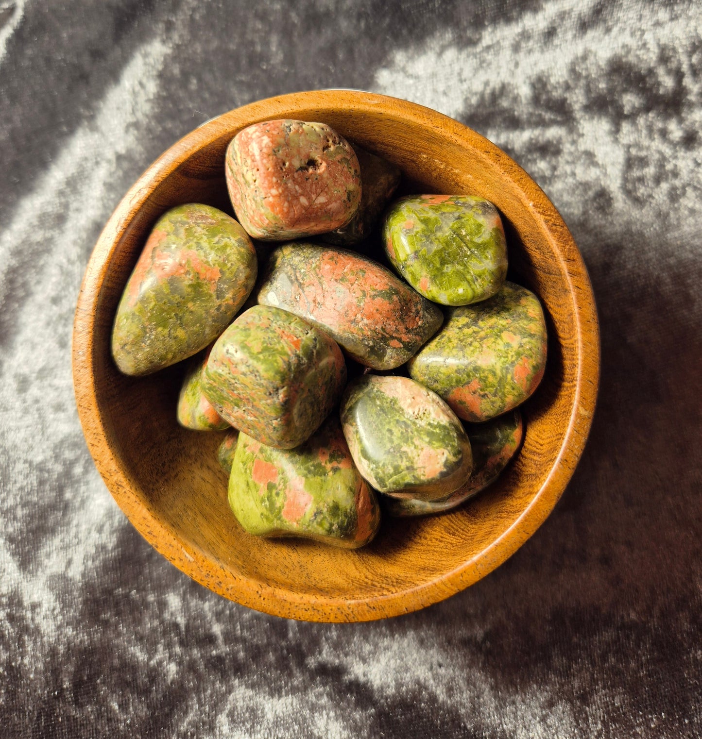 Choice Of Tumble Stones you will receive two From Starry Jasper, Red Dalmatian Jasper,  Unakite,  Brown Banded Agate,  Silver Leaf Jasper &  Garnet