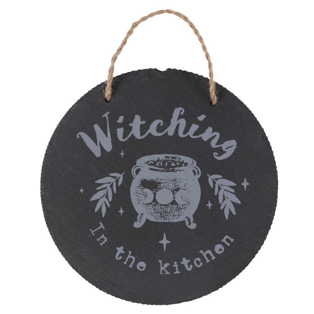 WITCHING IN THE KITCHEN SLATE HANGING SIGN