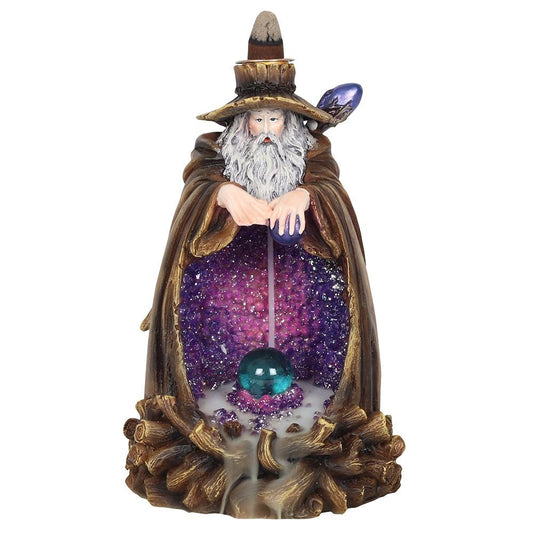 WIZARD BACKFLOW INCENSE BURNER WITH LIGHT