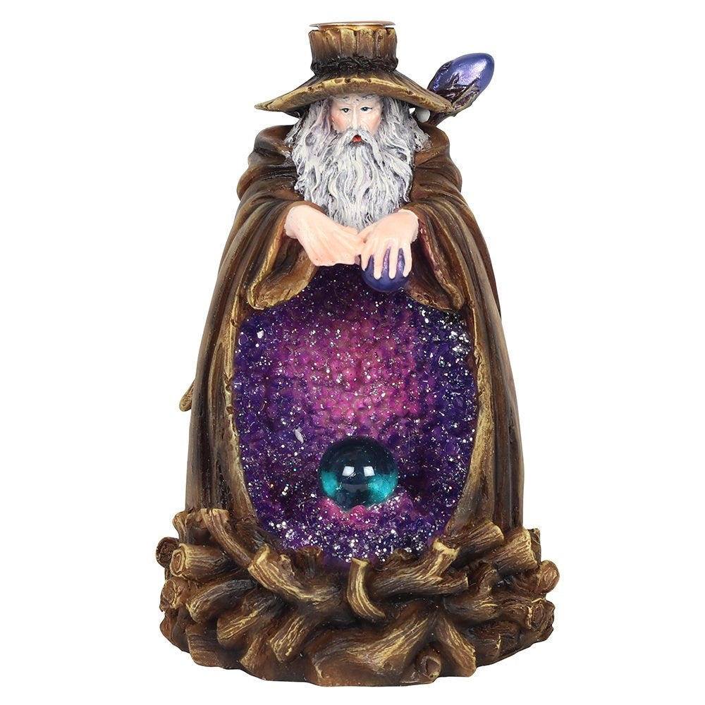 WIZARD BACKFLOW INCENSE BURNER WITH LIGHT