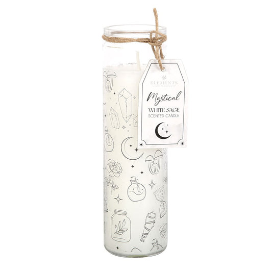 MYSTICAL WHITE SAGE TUBE CANDLE