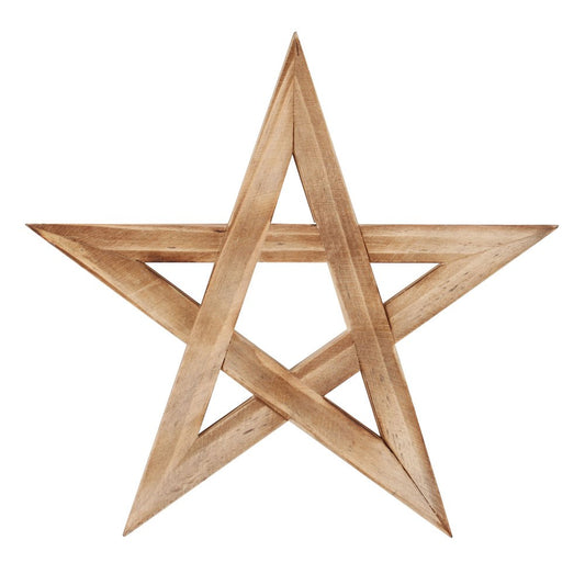 WOODEN PENTAGRAM TRIVET