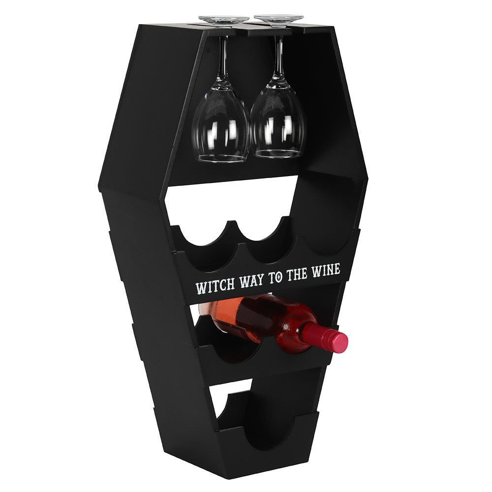 COFFIN WINE SHELF