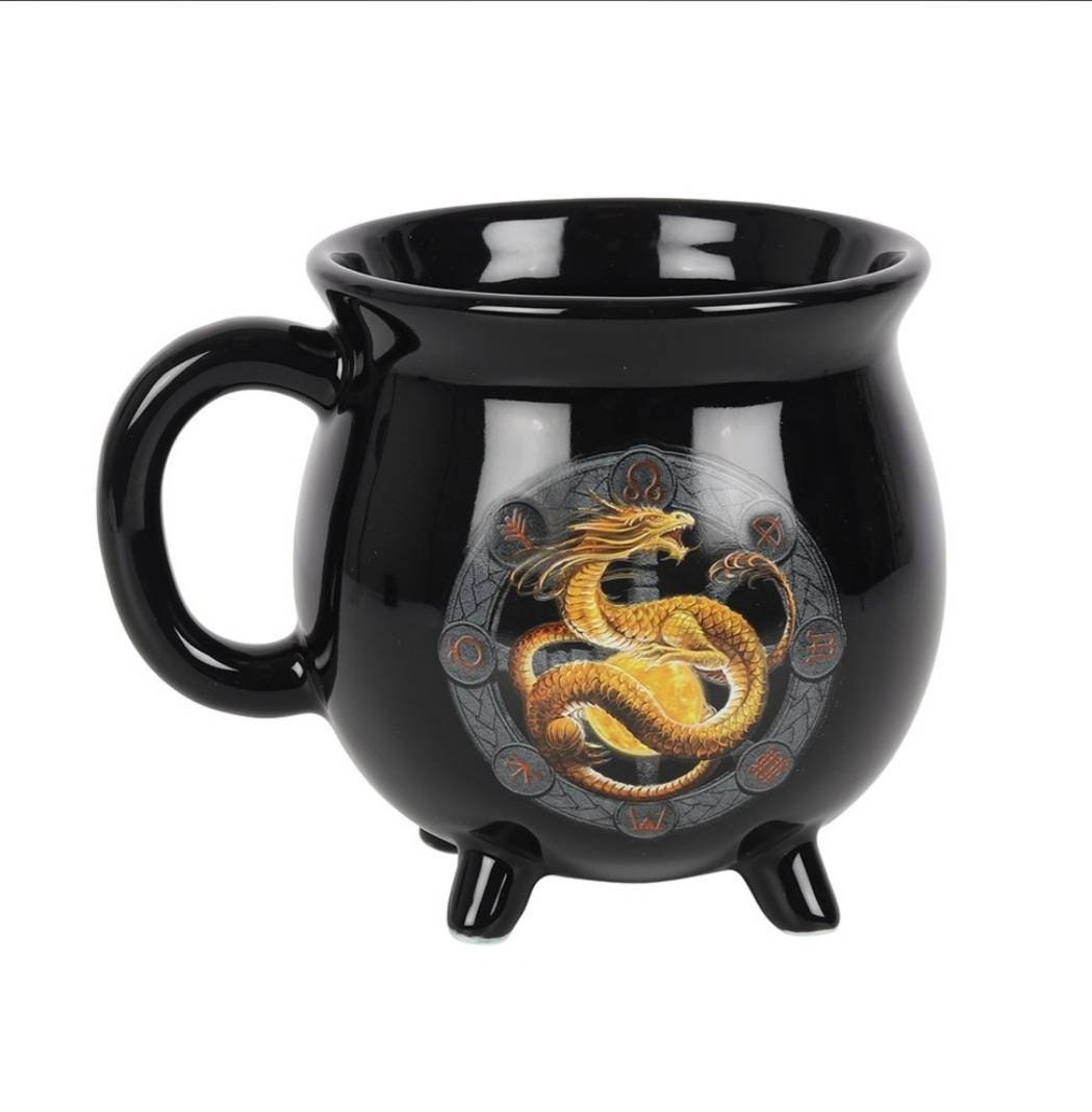 Litha colour changing cauldron mug by Anne Stokes