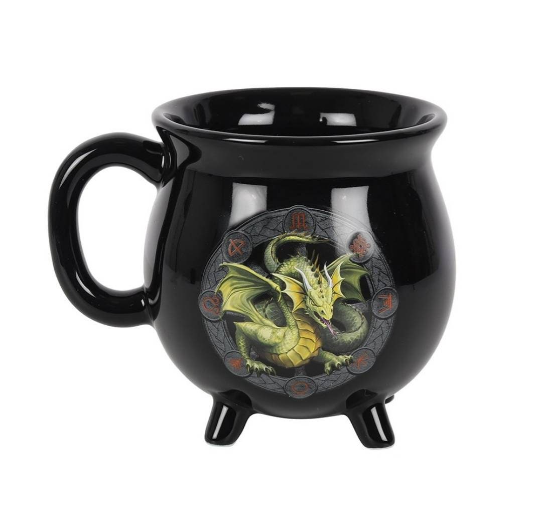 Mabon colour changing cauldron mug by Anne Stokes