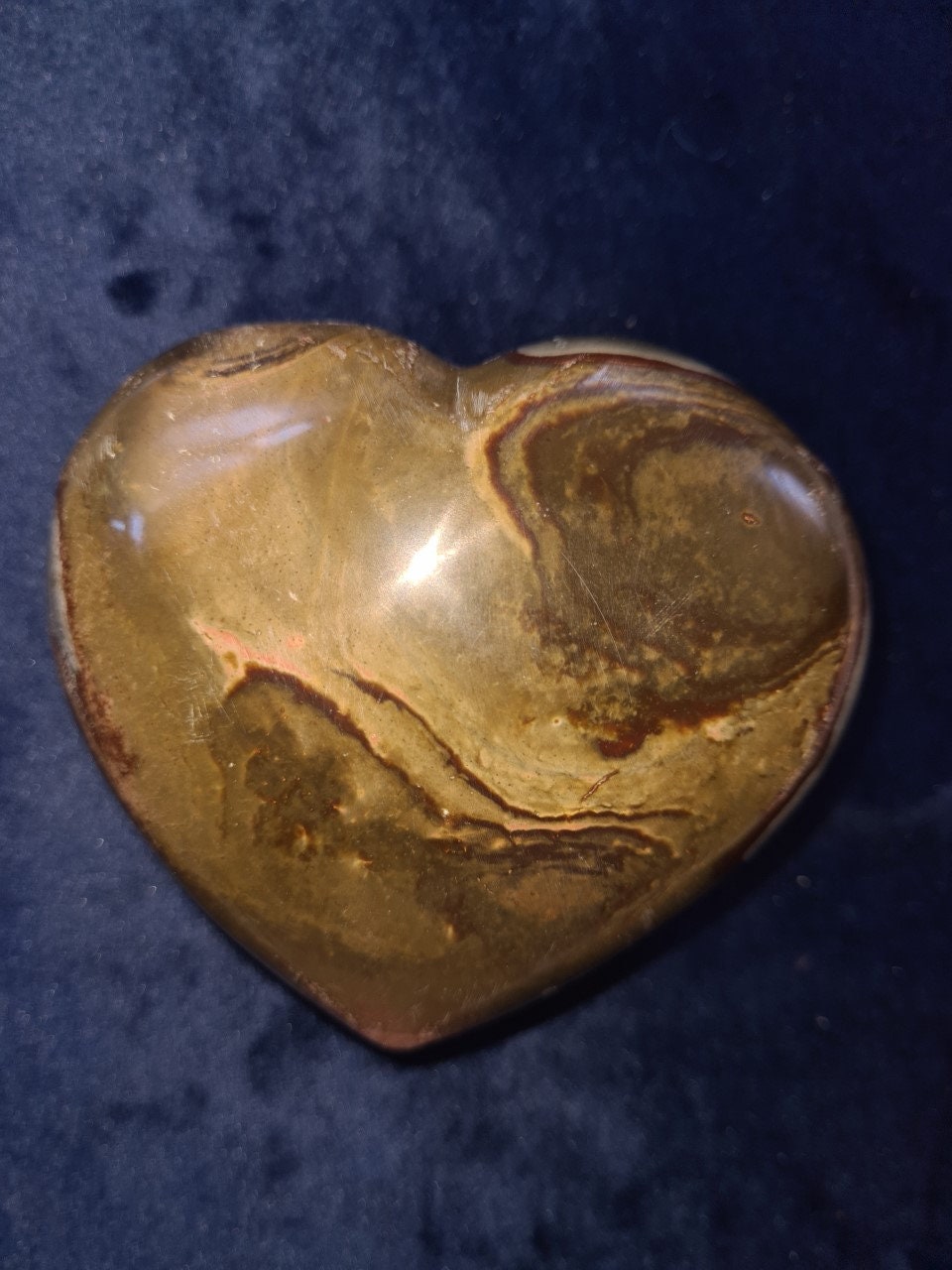 Large Polychrome Jasper puff heart