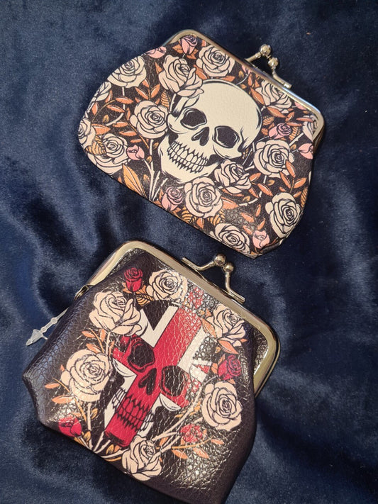 Skulls and Roses Tic Tac Purse