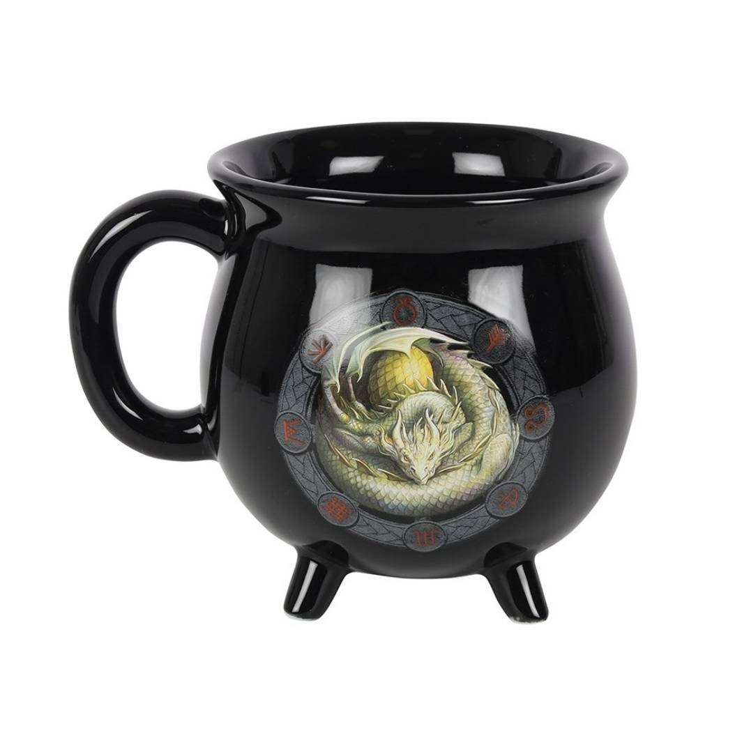 Ostara colour changing cauldron mug by Anne Stokes