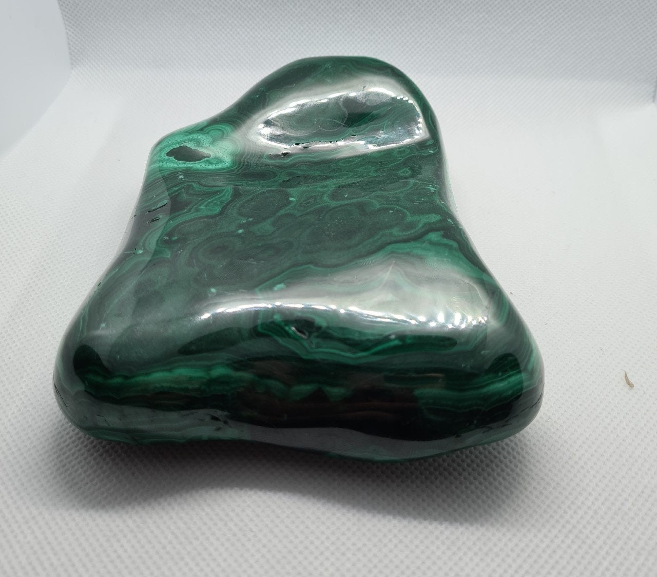 Large Malachite Polished Freeform Slab 803g