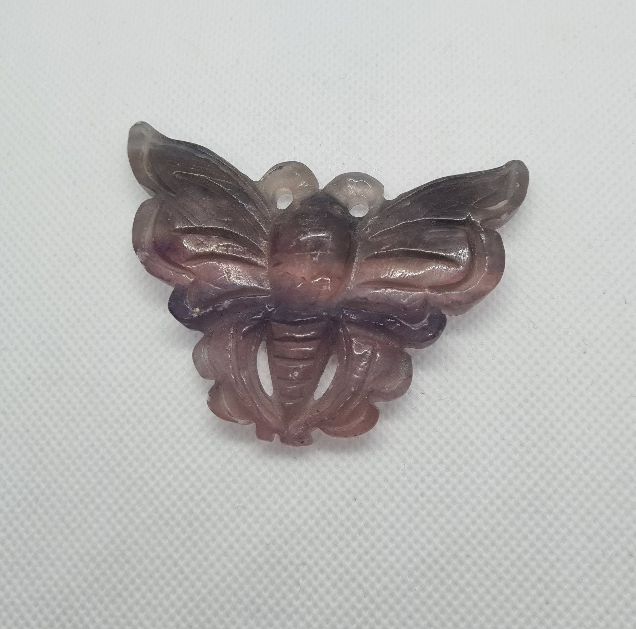 Lovely Fluorite Butterfly Carving