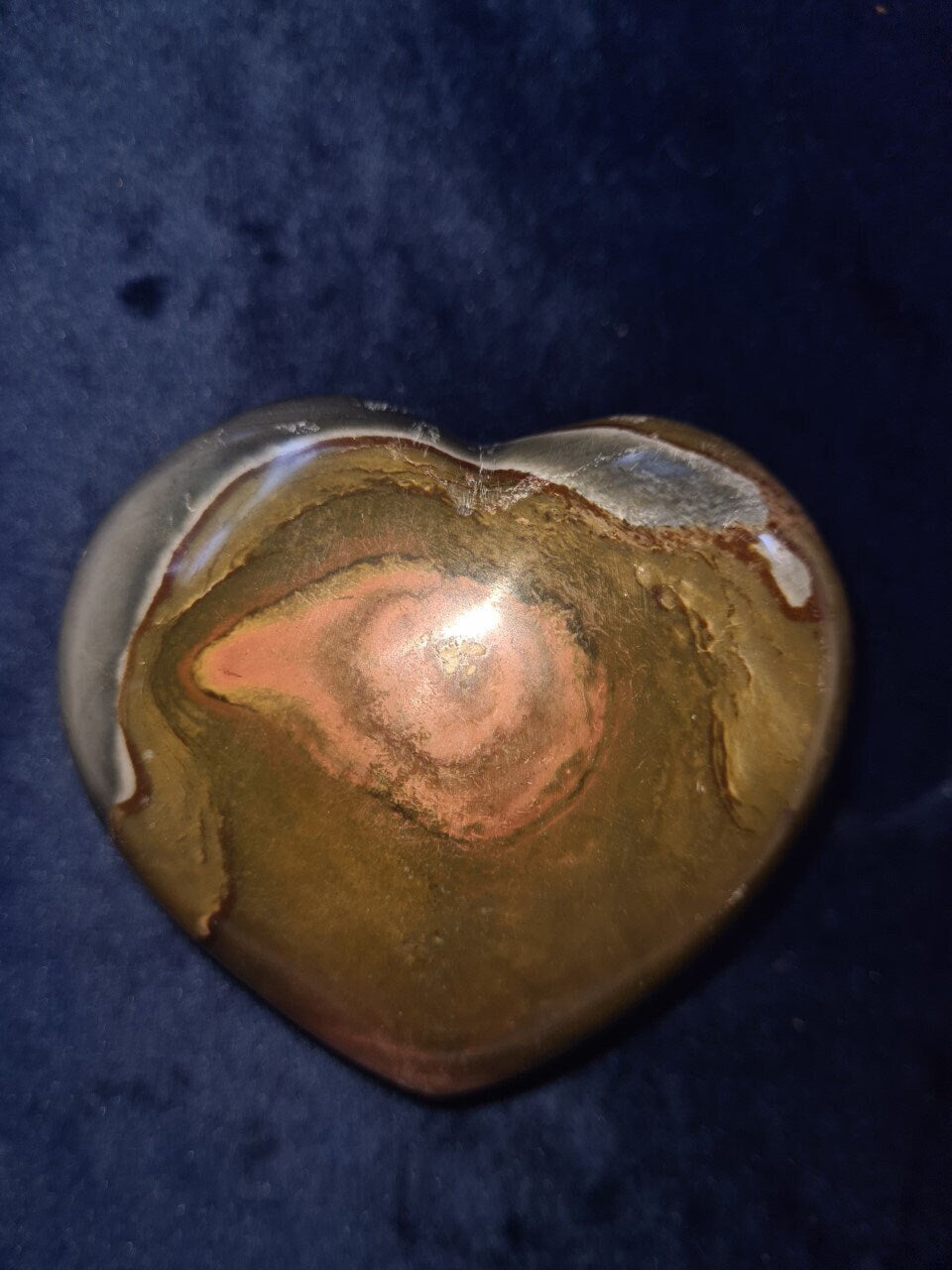 Large Polychrome Jasper puff heart