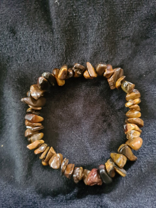 Tiger eye chip stone bracelet