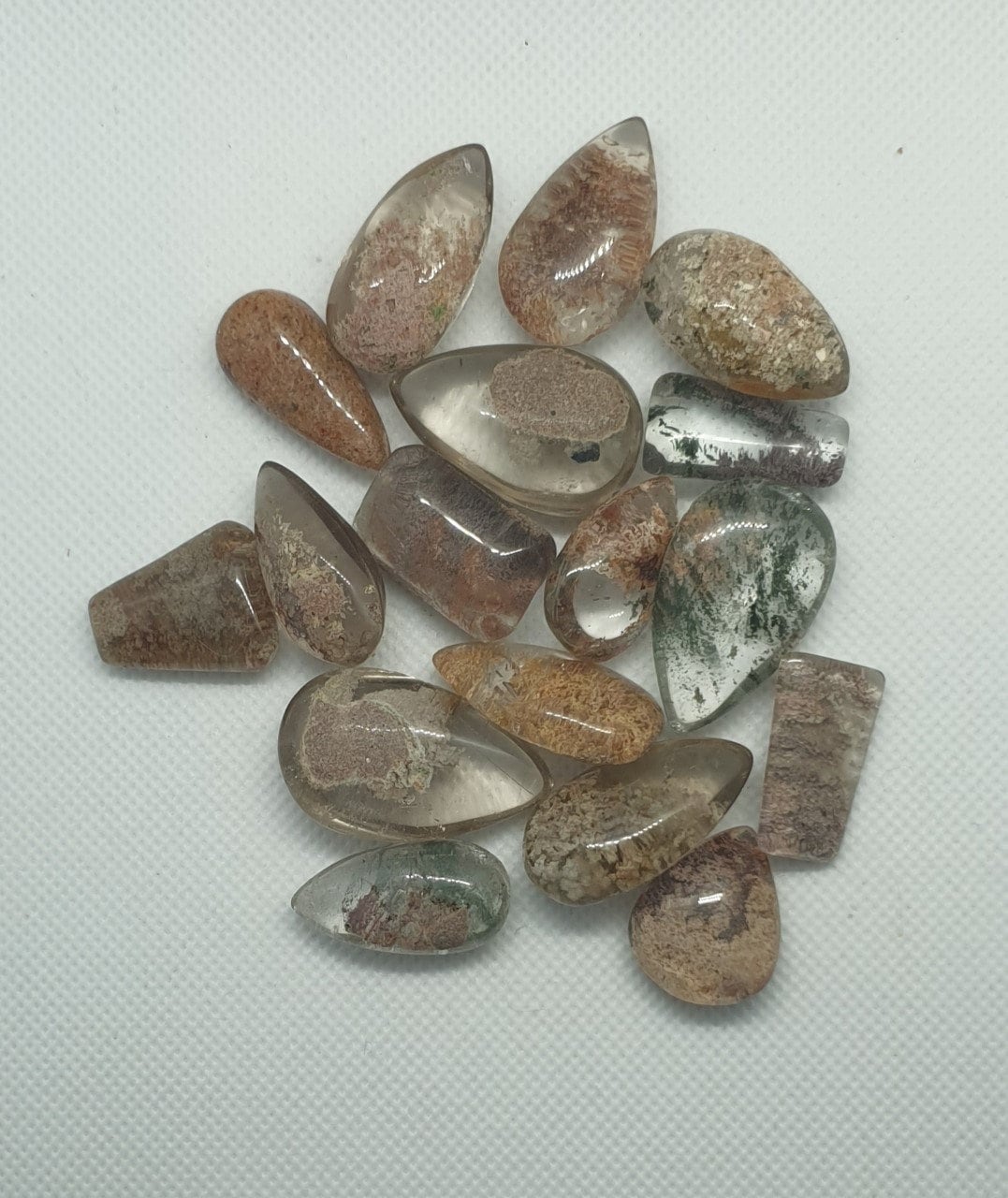 Lovely Crystal Garden Quartz Tumbles, Lovely Crystal Garden Quartz Teardrops