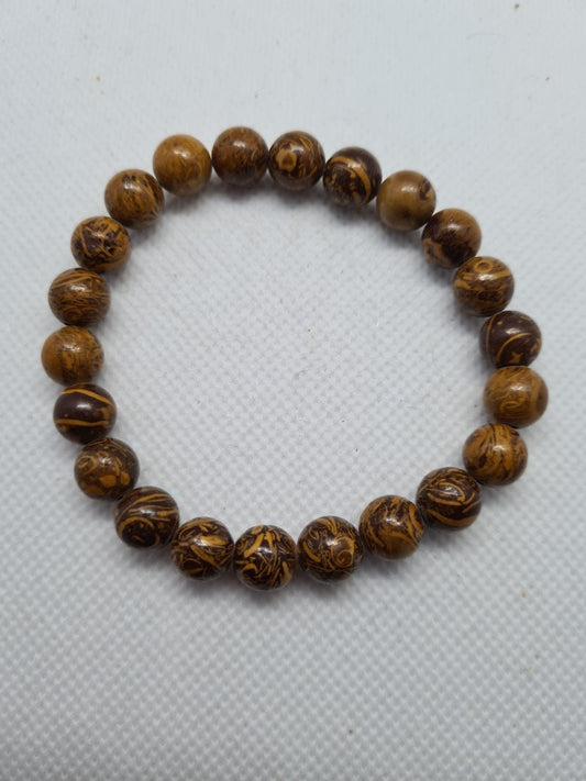 Natural Mariam Jasper Smooth Beads 8mm Bracelet