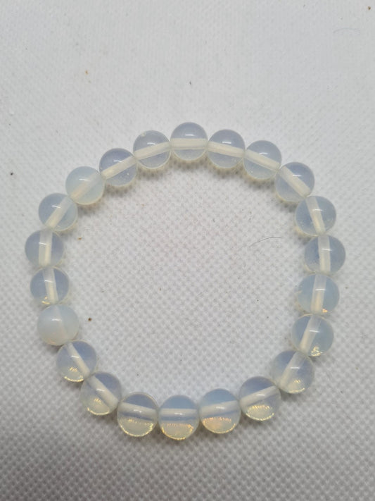 Lovely Opalite 8mm Beaded Bracelet