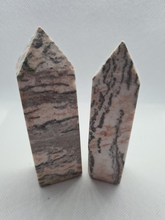 Pink Zebra Jasper Tower