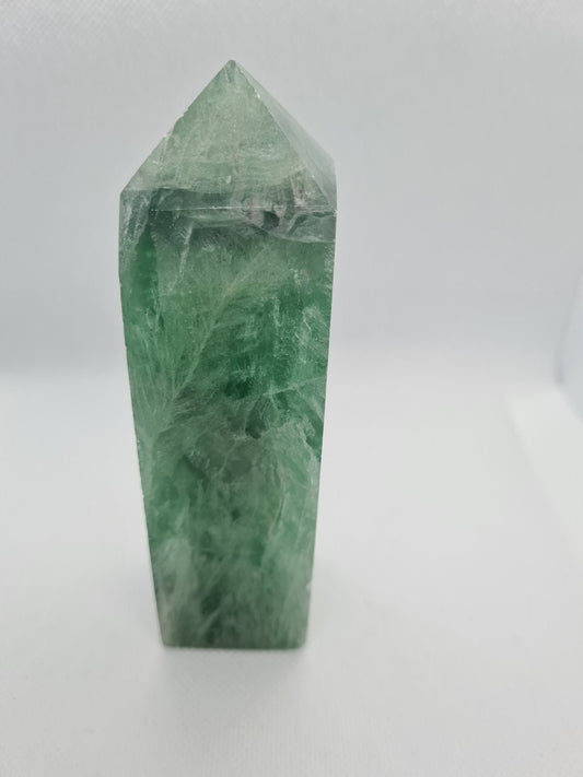 Beautiful A Grade Large Green Fluorite Point Tower